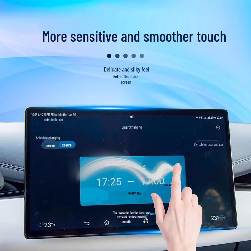 Закаленное стекло для центральной консоли и экрана навигации Chery Fengyun A9L с модификациями заднего подлокотника и стойки B