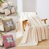 Fluffy Warm Blanket Solid Color Conditioning Quilt New Throw Blanket  Home Office
