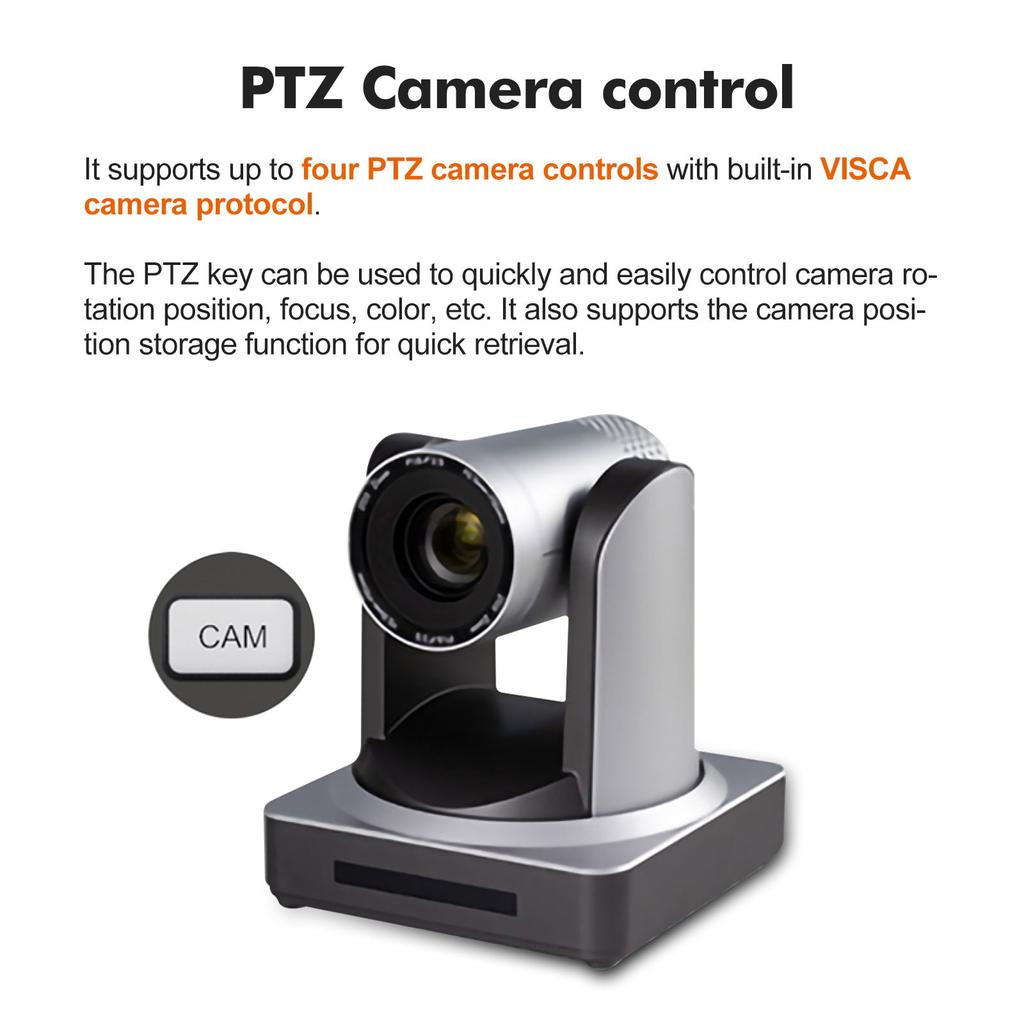 Многоформатный видеомикшер Destview FA80P с 5-дюймовым ЖК-экраном и поддержкой T-образной панели передачи PTZ