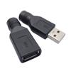 Адаптер питания USB - DC5521, разъем-конвертер для зарядки с разъемом «папа-мама» на «мама» для ноутбуков, блок питания для ноутбуков