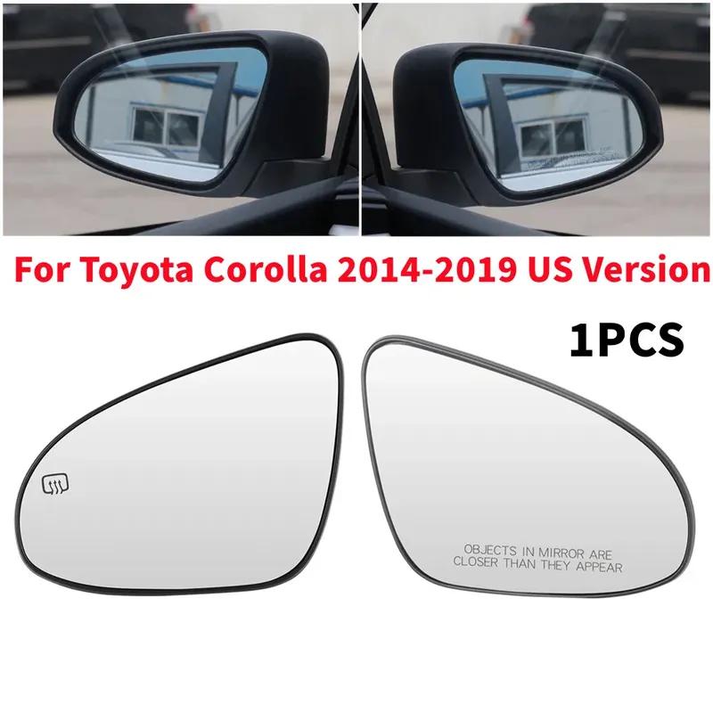 For US Toyota Corolla 2014-2018 1PCS Outer Rearview Side Wing Mirror Glass Lens Reflector Lens Car Accessories With Heated
