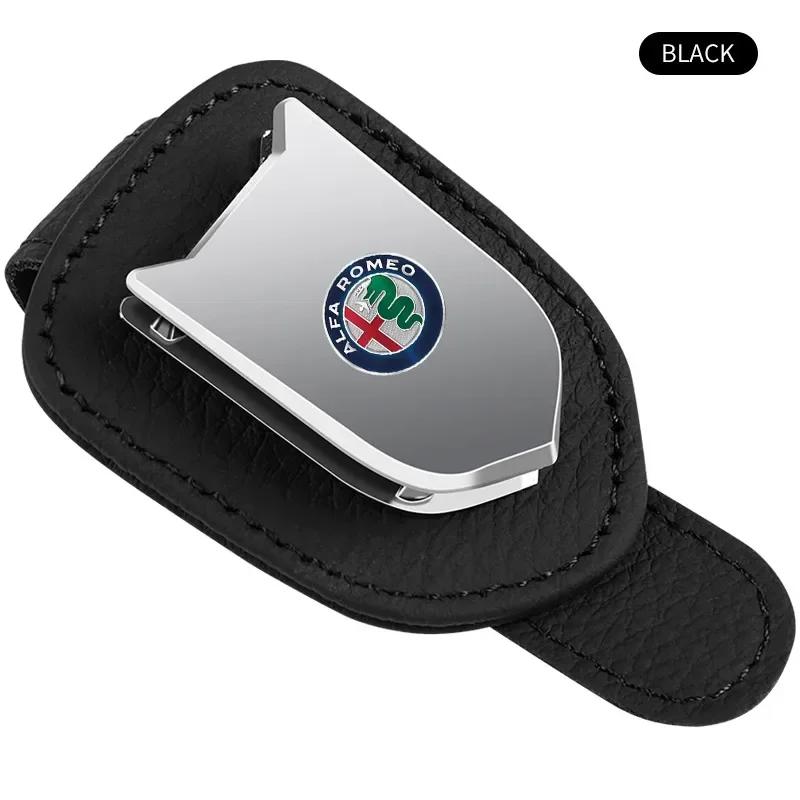 Car Sticker For Alfa Romeo 159 147 Car Glasses Clip Sun Visor Sunglasses Holder Storage Clip For Alfa Romeo Giulia Giulietta 156QX1