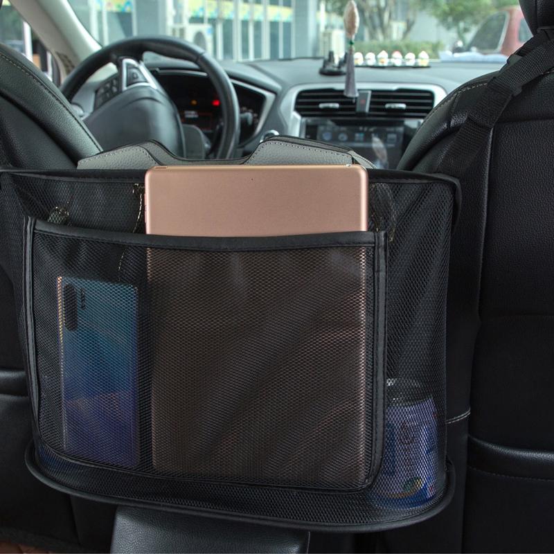 1pc Universal Car Seat Back Net Hanging Bag Car Storage Organizer Bag Car Large Capacity Organizer Bag Auto Interior Accessories