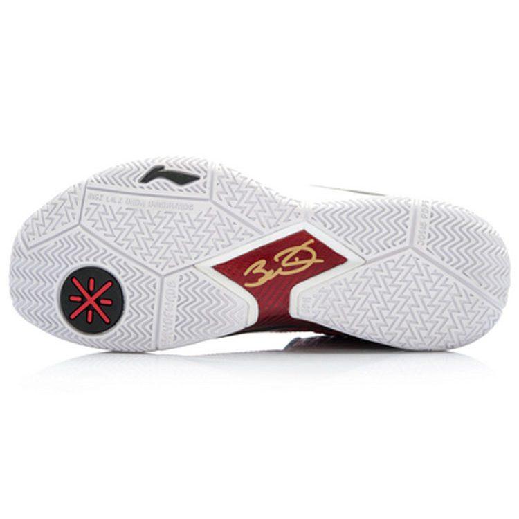 Li Ning WOW 3 Красное Море Баскетбольные Кроссовки Мужские Красные Черные ABAJ013-36