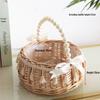 Handmade Bamboo Woven Princess Flower Basket