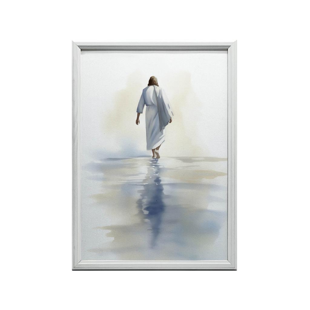 Jesus Walking On Water Jesus Walking On Water, 50X70 Cm, Unframed, Premium Canvas On Stretcher