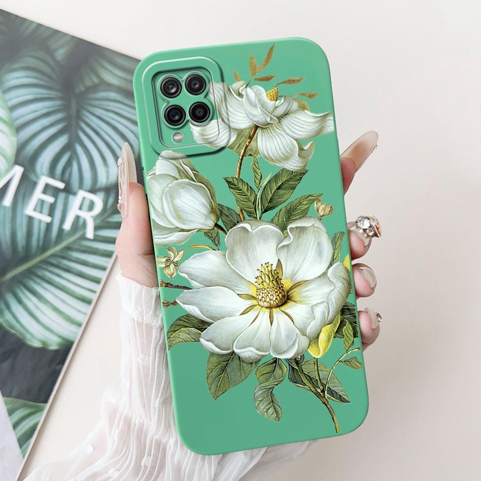 For Samsung Galaxy A12 Case Colorful Flower Panda Cartoon Cover Soft Slim Phone Cases For Samsung  A12 GalaxyA12 Back Cover