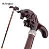 Brown Cow Bullfight Wooden Fashion Walking Stick Decorative Cospaly Cane Halloween Wood Mace Crutch Wand Crosier 92cm