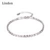 Линдон циркон браслет ювелирные изделия геометрические бусины браслеты-цепочки модный тонкий свадебный подарок для подруги женщин