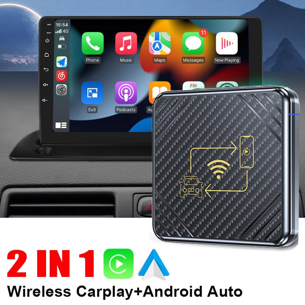 2 в 1 Wifi CarPlay Box Android Auto Адаптация для проводного дисплея CarPlay к беспроводной Smart Box Linux System Обновление OEM