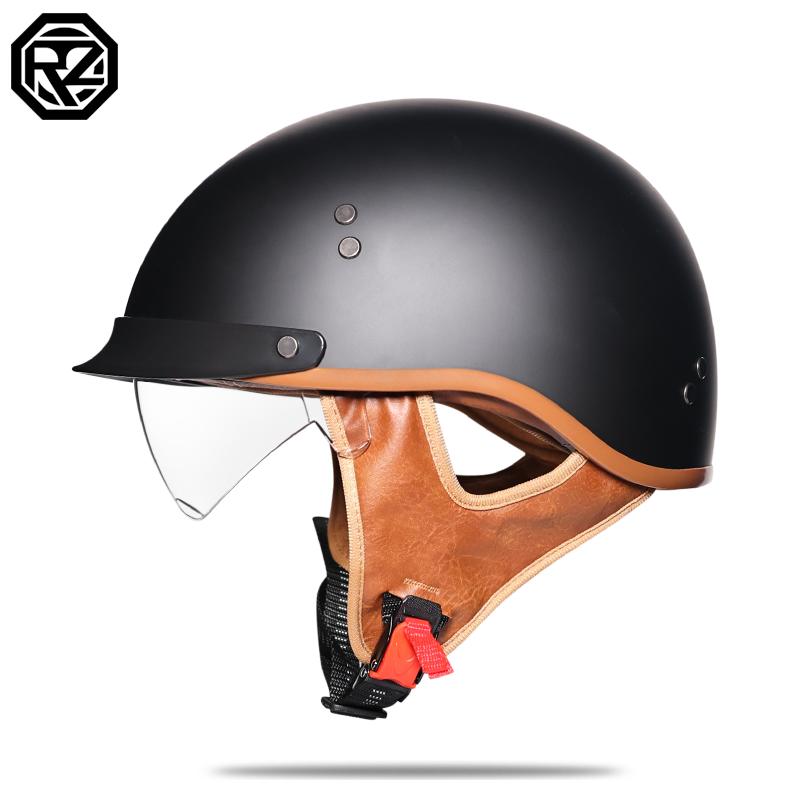 Мотоциклетный шлем ретро немецкий классический мото шлем Casco Moto полушлем DOT сертификация Capacete De Moto с HD козырьками