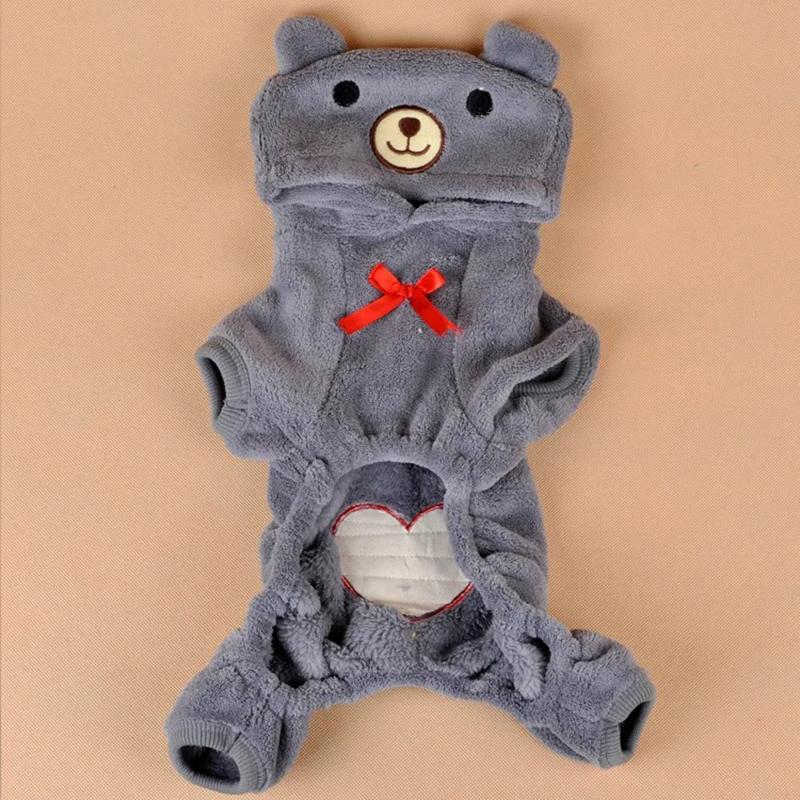 Товары для животных Осень и зима Утолщенная одежда для четвероногих собак Love Bear для маленьких и средних собак