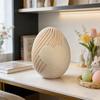 3D-печатное пасхальное украшение Вертикально-полосатое Яйцо Фигурка Цыпленка для Весенней Полки Дома Каминной Полки