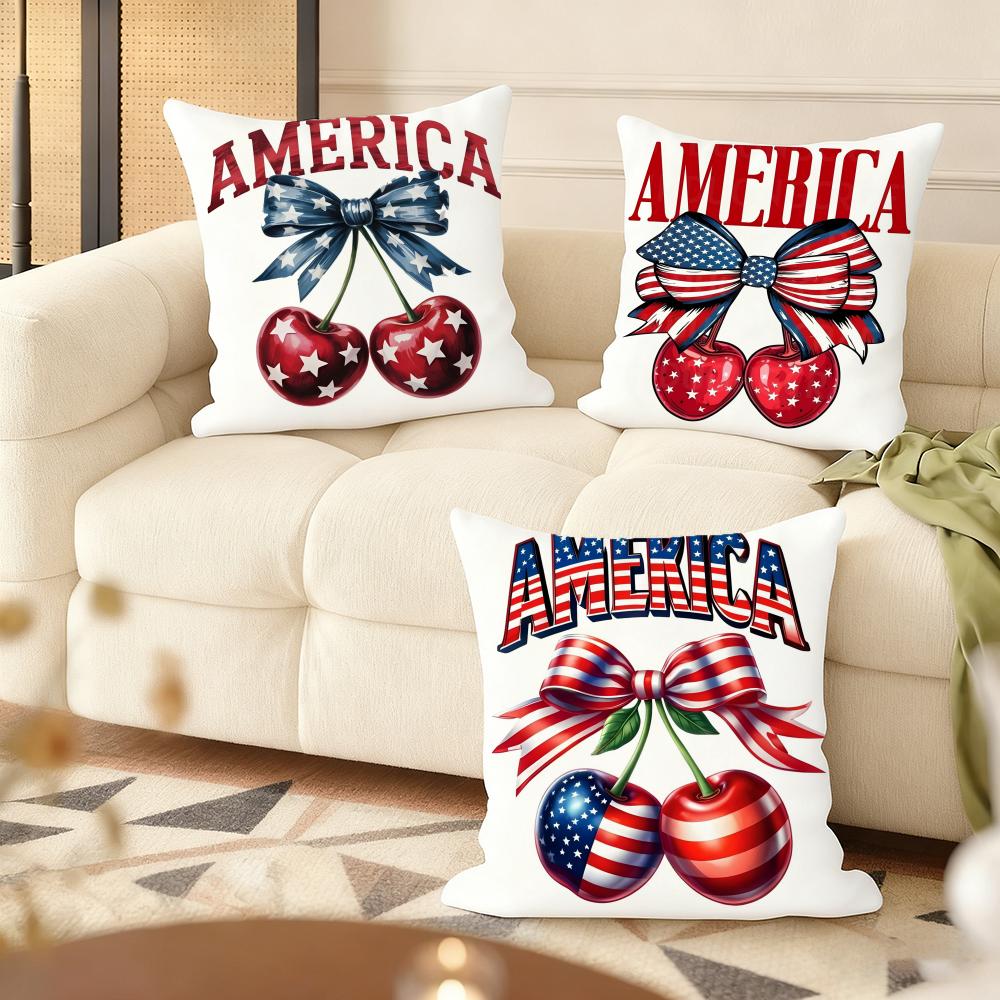 Happy th Anniversary Cushion Cover Natural Linen Organic Fabric DoubleSided Printing Couch Pillow Covers Home Decor