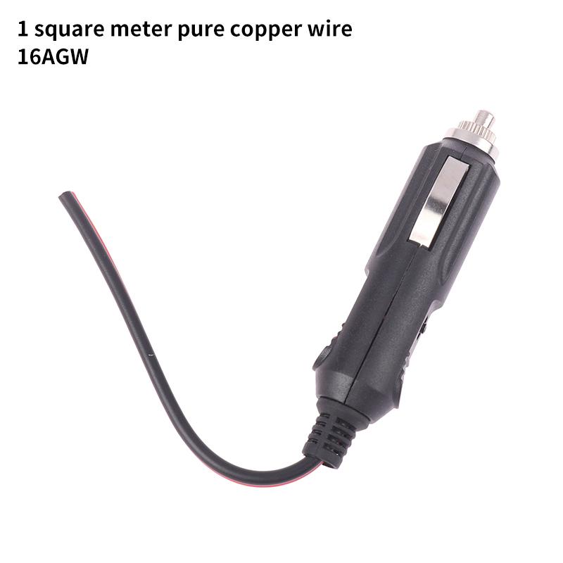 High Quality Copper Wire High-Power 12V 24V Auto 20A Male Car Cigarette Lighter Led Socket Plug Connector Adapter