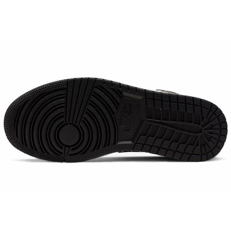 Air Jordan 1 Mid 'Белый Черный' Женские BQ6472-101