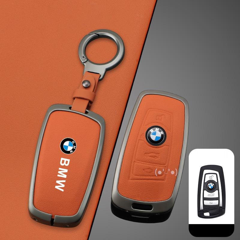 Leather Car Remote Key Case Cover Shell for BMW 1 3 5 7 Series X1 X3 X4 X5 F10 F15 F16 F20 F30 F18 F25 M3 M4 E34 bmw Sticker DT4