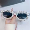 Солнцезащитные очки Pearl Women, Temperament Personality Diamond-Impact Square Glasses, Hip Hop Sunglasses