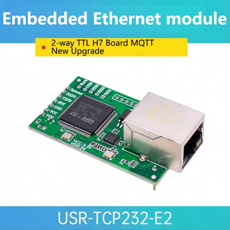 USR-TCP111-E1 ED1 Модуль последовательного порта в Ethernet Ядро Cortex-M7 1/1 Канал TTL Последовательный порт Шлюз MQTT Modbus Шифрование SSL