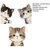 3 Pcs Peeking Cat Peeking Out Wall Sticker Cartoon Cats Decal Removable Peel