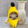 Cute Happy Crying Banana Cat Plushie Pendant Keychain Cat Plush Toy Funny Car Bag Key Chain Keyring Accessories Kids Gifts