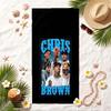 Chris Brown Soft Beach Towel Stylish Beach Pool Towel for Summer Seaside Vacation Travel