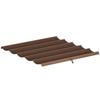 Retractable Pergola Cover, 2.55 x 2.5 m Replacement Canopy Fabric for 3 x 3 m Frame, Roof Top Only, Brown