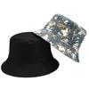 Double Sided Cartoon Graffiti Bucket Hat Travel Sun Cap Men Women