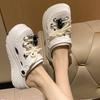 3330-17 Niche Trendy Cool Thick-soled Bag Head Heightening Hole Shoes 2025 New Summer Non-slip Comfortable Cool Slippers
