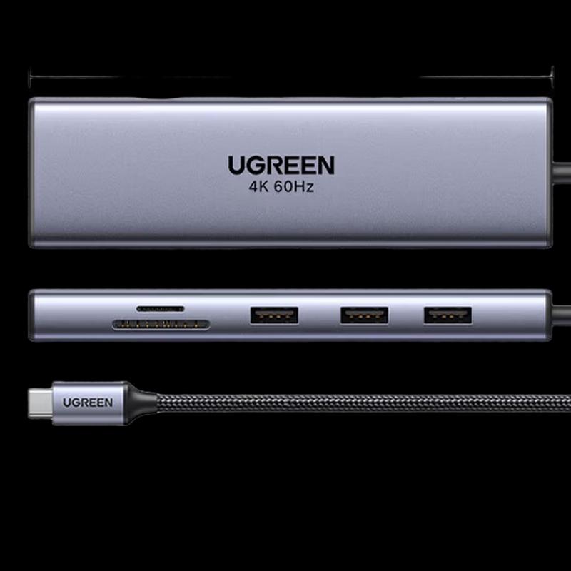 Ugreen Универсальный USB-C хаб-док-станция 10-в-1 с HDMI 4K