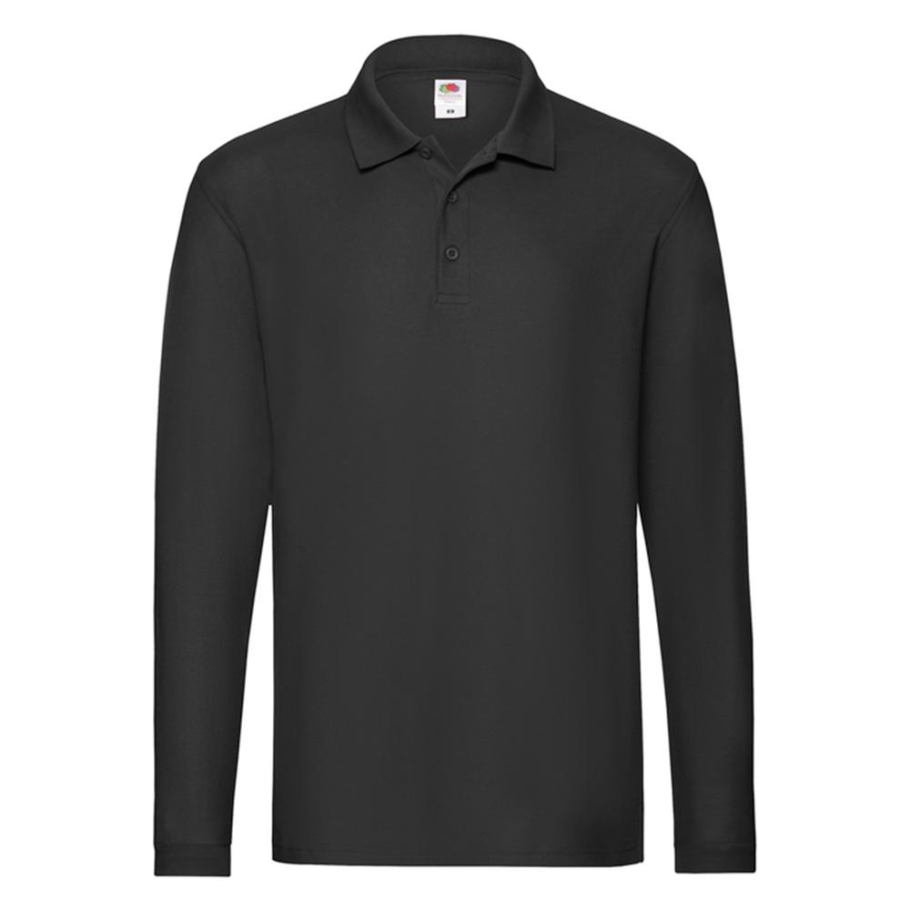 Fruit of the Loom Mens Premium Long-Sleeved Polo Shirt