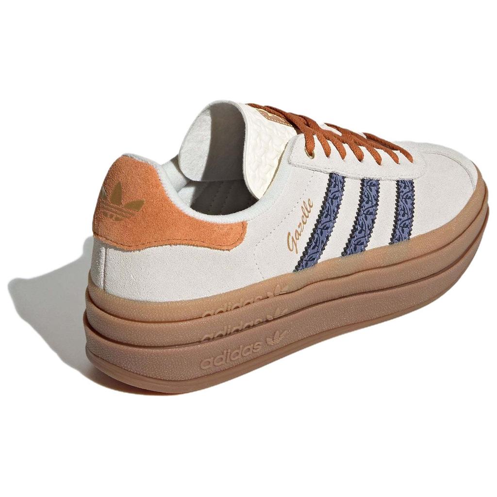 Adidas Gazelle Bold Cream Orb Violet Floral Women Sneakers Cream-White Night-Indigo JQ0955