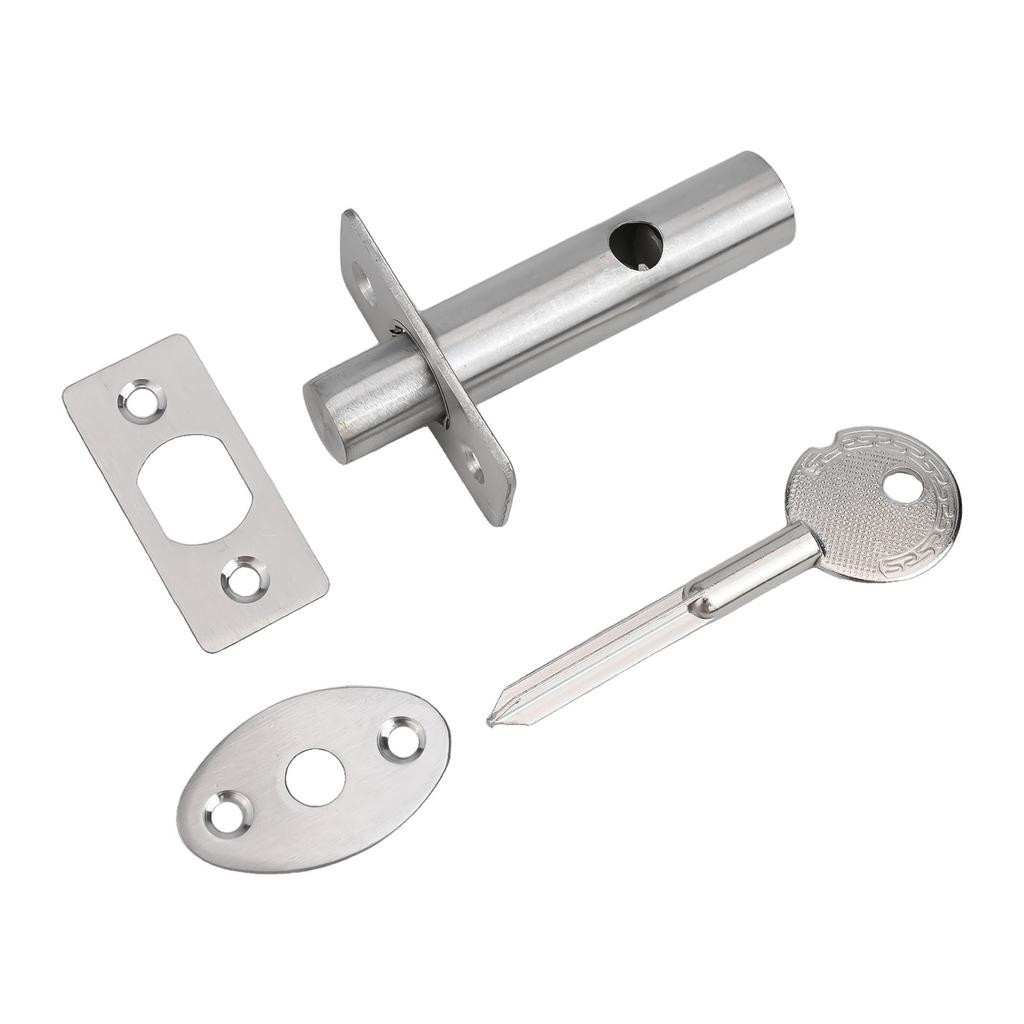 Канальный замок, невидимый дверной замок, нержавеющая сталь, трубчатый врезной замок с ключом, простая установка дверной фурнитуры