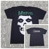 Misfits Белая футболка с черепом призрака, размер L, графический принт, новая, высококачественная, роскошная, для мужчин и женщин, топ Y2k