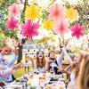9PC Paper Fan Decoration Wedding Flower Wall Decoration Background Decoration Multiple Options Available