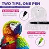 Corslet 24 Pcs Dual Tip Brush Pens 24 Shades Calligraphy Brush Pen Sketches Fineline Coloured Pen Brush Colour For Color