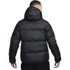 Nike Куртка мужская пуховая легкая теплая с капюшоном на молнии с логотипом Черная FD7140-061