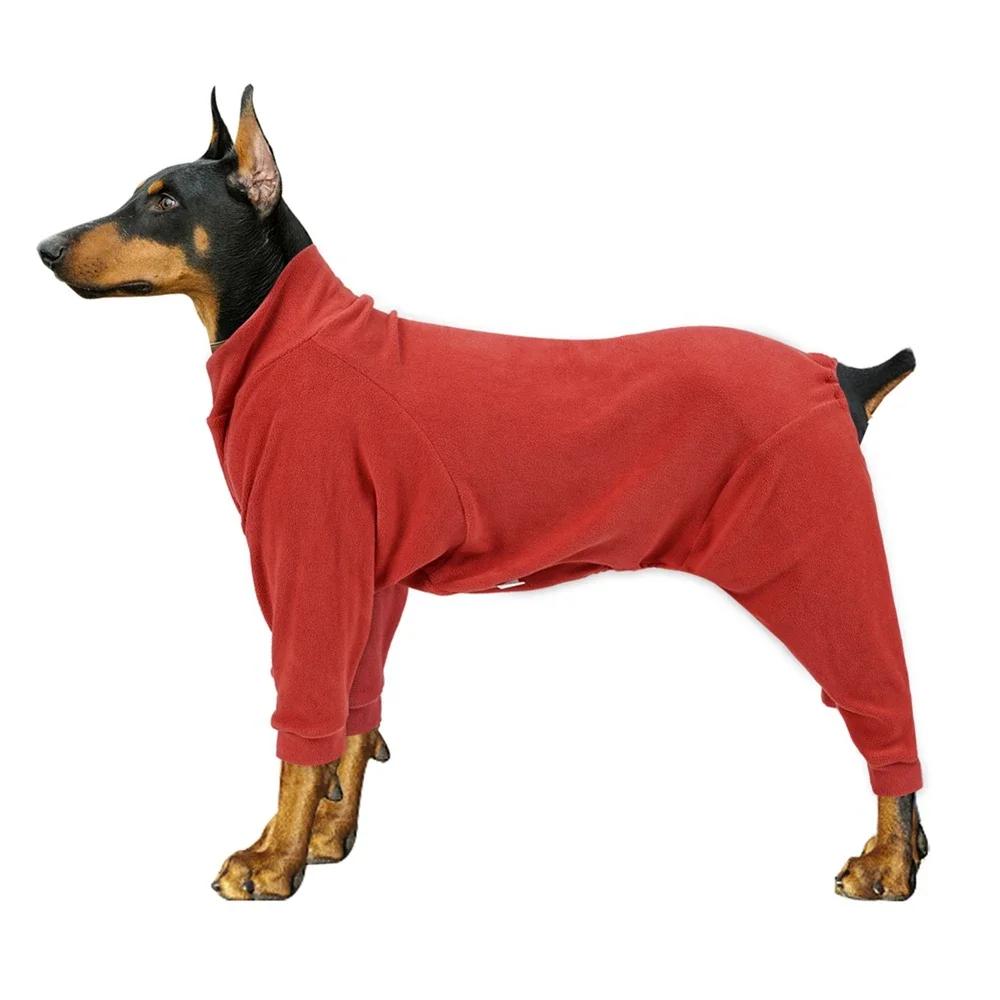 Winter Dog Pajamas Warm Outfits for Medium to Large Dogs Whippet Italian Greyhound Pet Coats Sweaters - Cozy Pet Clothing