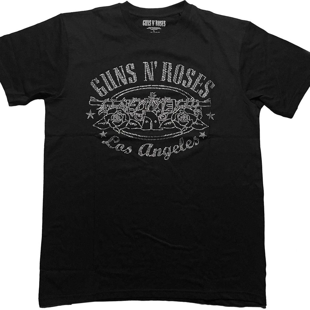 Men's Guns N Roses La Logo T-shirt X-Large Black