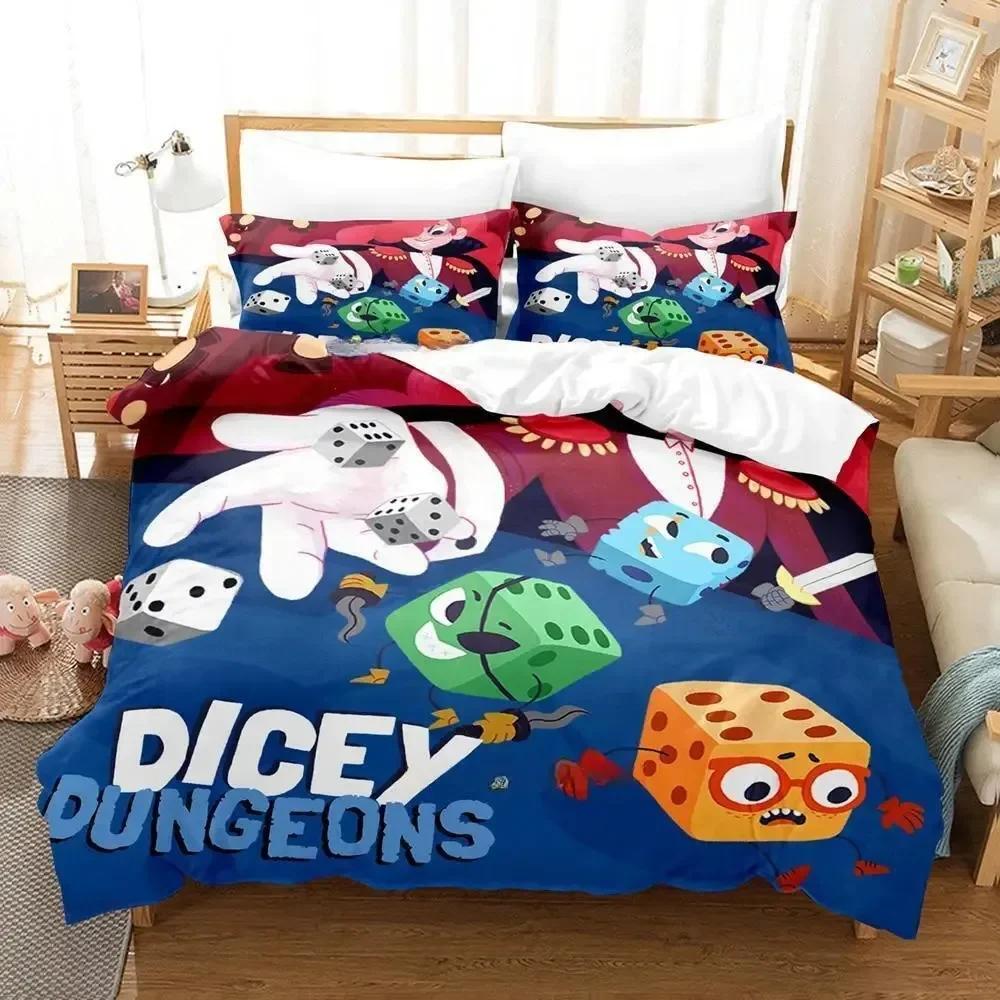 Новый Аниме Игровой Постельный Комплект Dicey Dungeons Печатный Постельный Комплект С Наволочкой Пододеяльник Односпальный Двуспальный Queen Super King