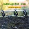 New 50pcs Sunshade Net Hook Shade Fabric Accessory Backyard Greenhouse Clamp Greenhouse PE Shade Fix Clip Garden