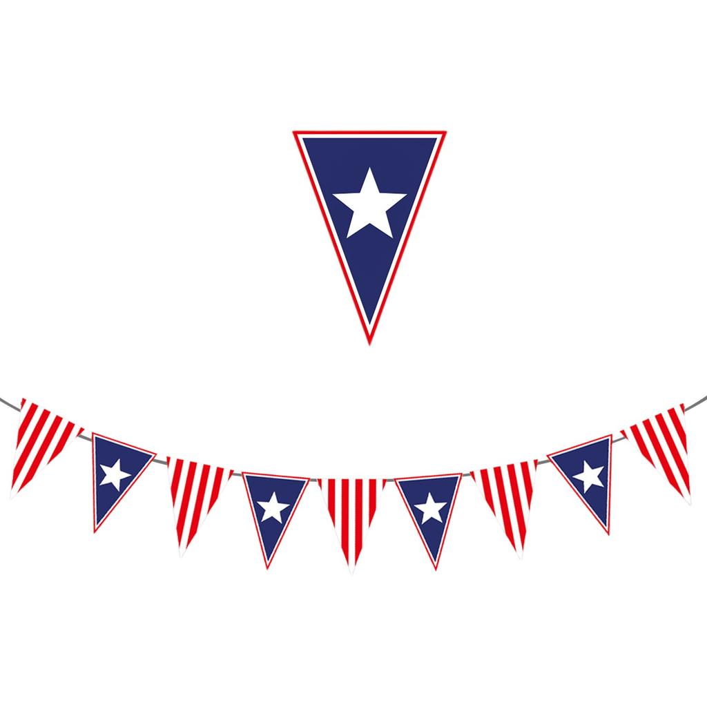 American Independence Day Letter Banner Decoration Holiday Party Layout Pull Flag