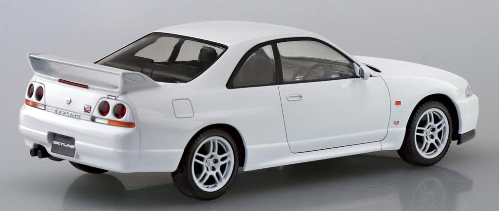 Aoshima Bunka Kyozai Серия The Snap Kit Nissan R33 Skyline Белый Пластиковый Модельный Набор (АОСИМА) 1/32 GT-R Предварительно окрашенный 15-C