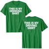 This Is My Drinking Shirt and Driving Shirts Funny Quotes T-Shirt Letters Printed Sayings Graphic Tee Tops Short Sleeve Blouses