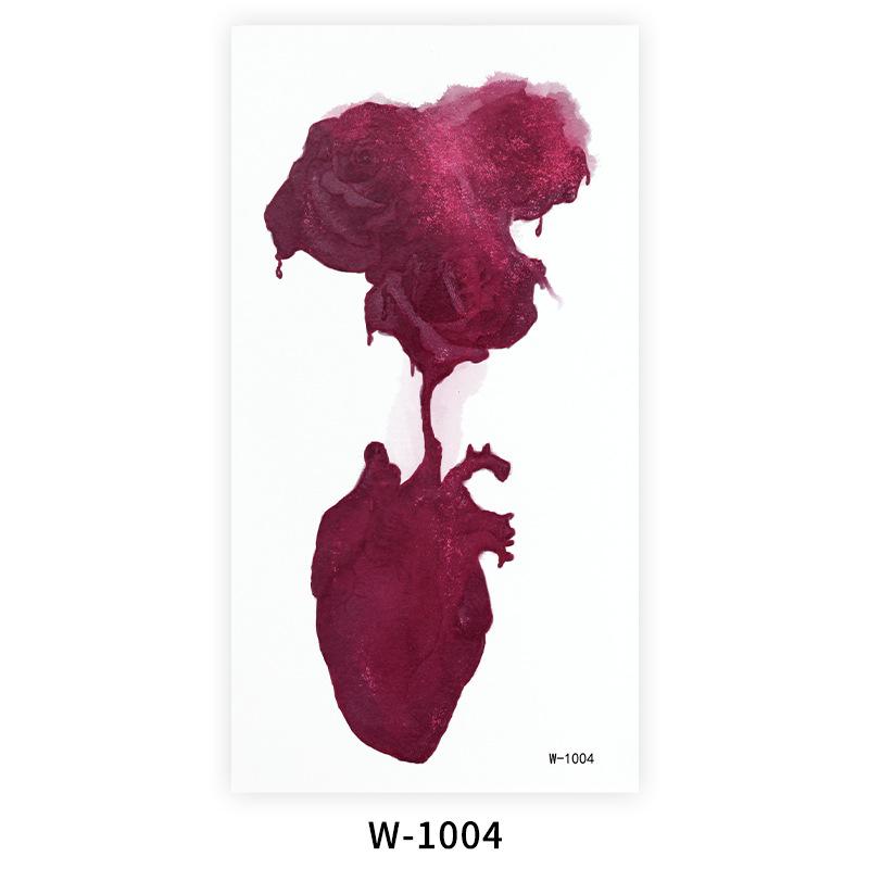 Мультяшная тату-наклейка Водонепроницаемая наклейка-тату с бабочкой Милая маленькая свежая временная татуировка Тату