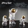 NEW 3Pcs/Set Astronaut Decoration Cute Model Little Astronaut Car Home Living Room Desktop Decoration Decoration Birthday Gift