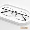 New gold silk glasses frame ruffian handsome Sven square frame metal myopia glasses women's anti-blue flat glasses men