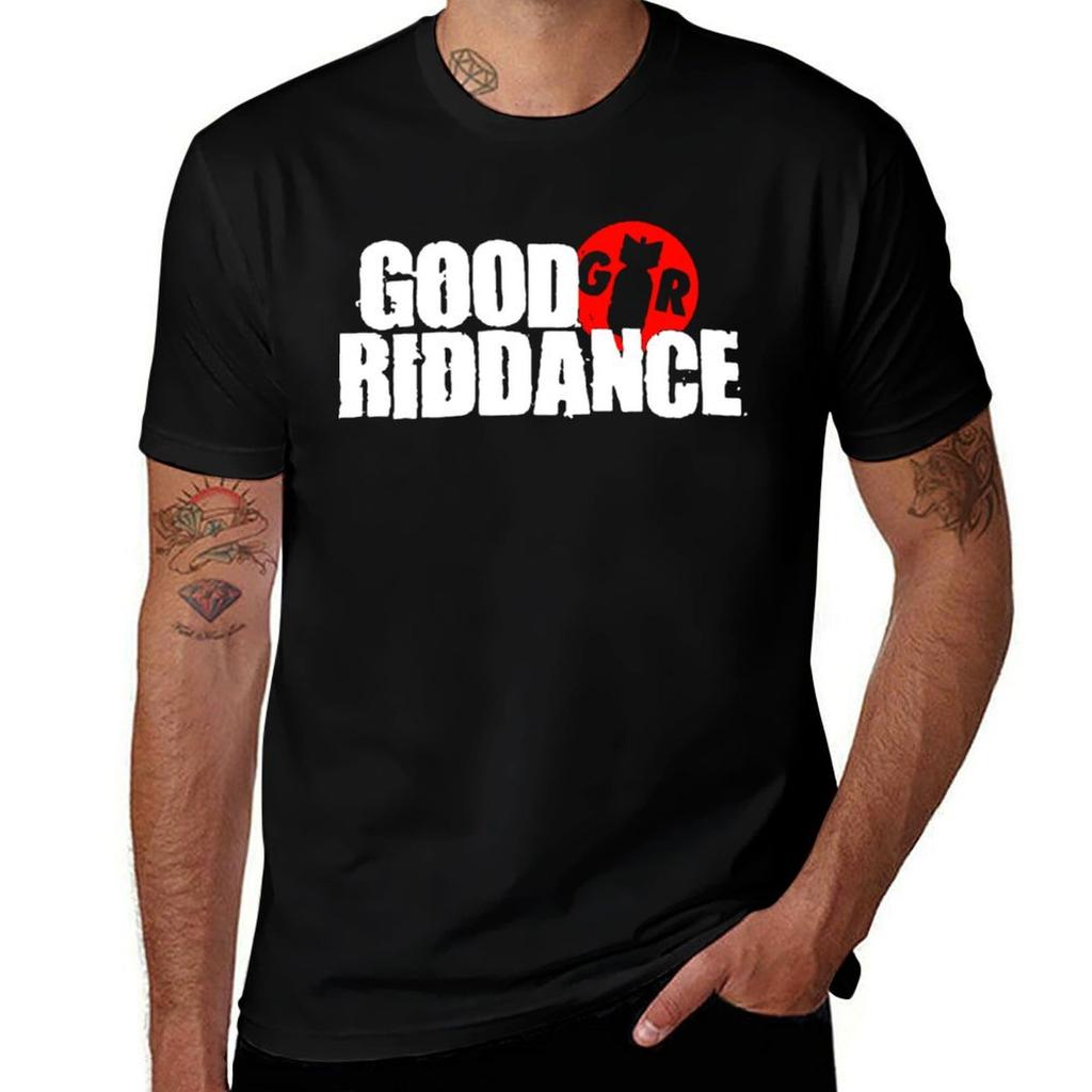 Футболка 'Good Riddance' Индивидуальные футболки Роскошные футболки Смешные футболки Большие размеры Мужские рубашки Футболка с принтом