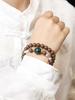 Goose Pear Sleep Aid: Double-Circle 0.8cm Incense Bead Hand-Woven Bracelet