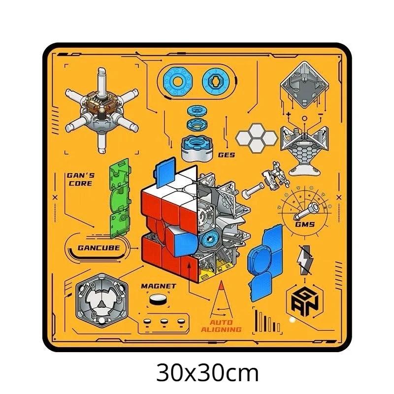 Набор для кубика Рубика 3x3x3 Gan Стенд-дисплей GAN СТИКЕРЫ Масло Масломат Центральная крышка для куба 3x3 Аксессуары Cubo Magico